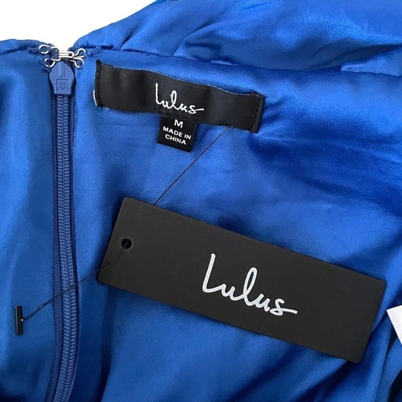 Lulus Sweetest Song Blue Floral Print Backless Long Sleeve Romper Size M - Picture 9 of 10